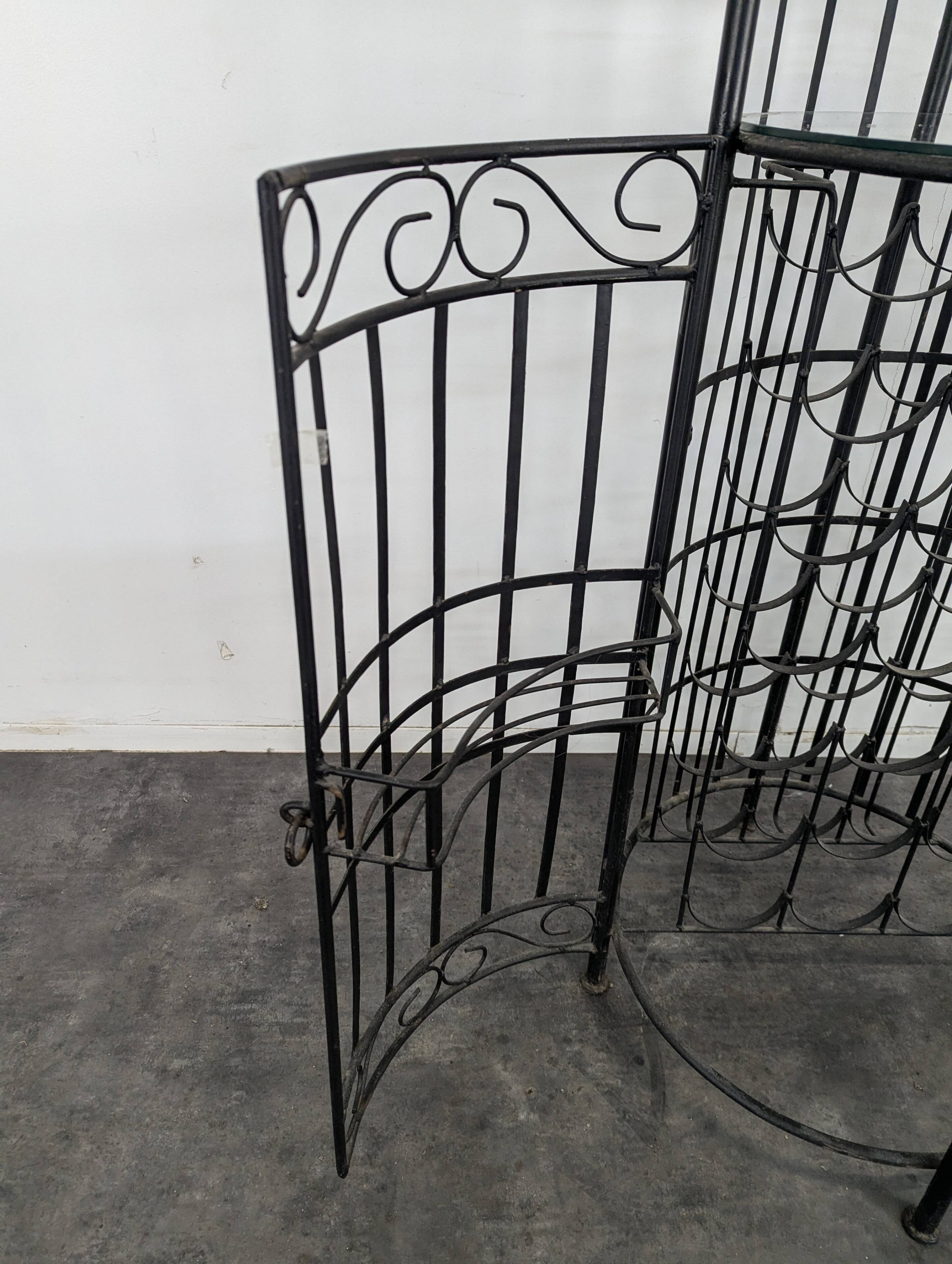 Wrought iron bar kiosk