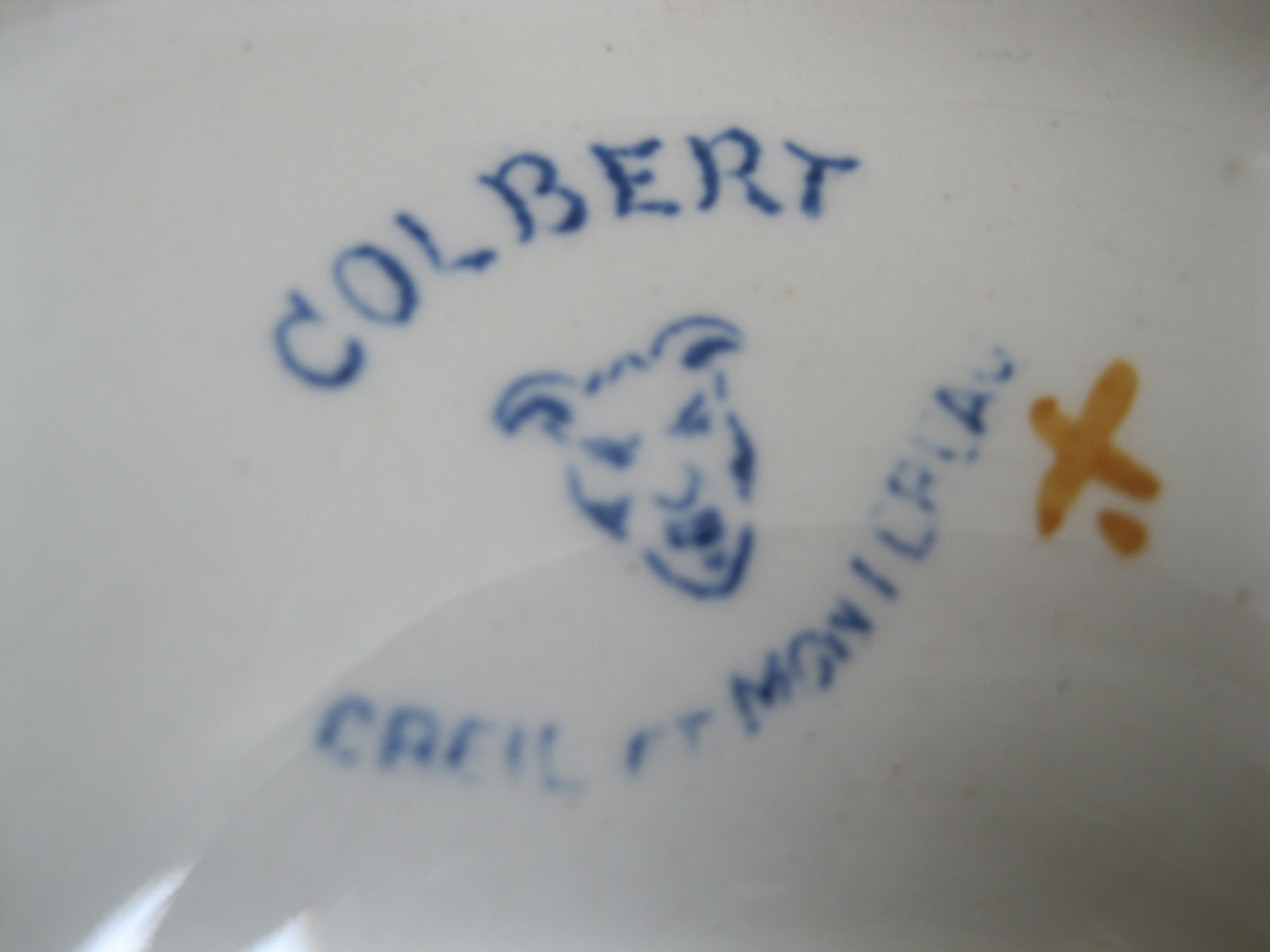 Coupe à fruits plat porcelaine Creil et Montereau