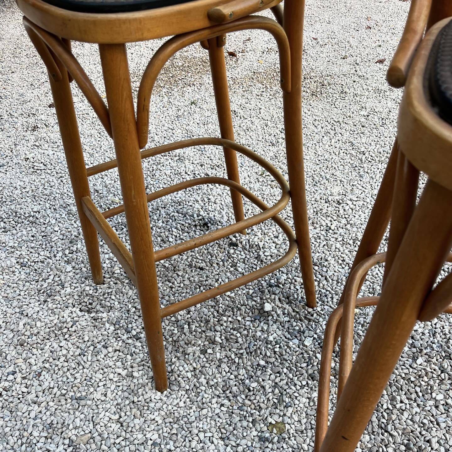 Pair of vintage bistro stools 1950/60 thonet style