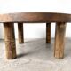 Round brutalist coffee table from the 1950s.