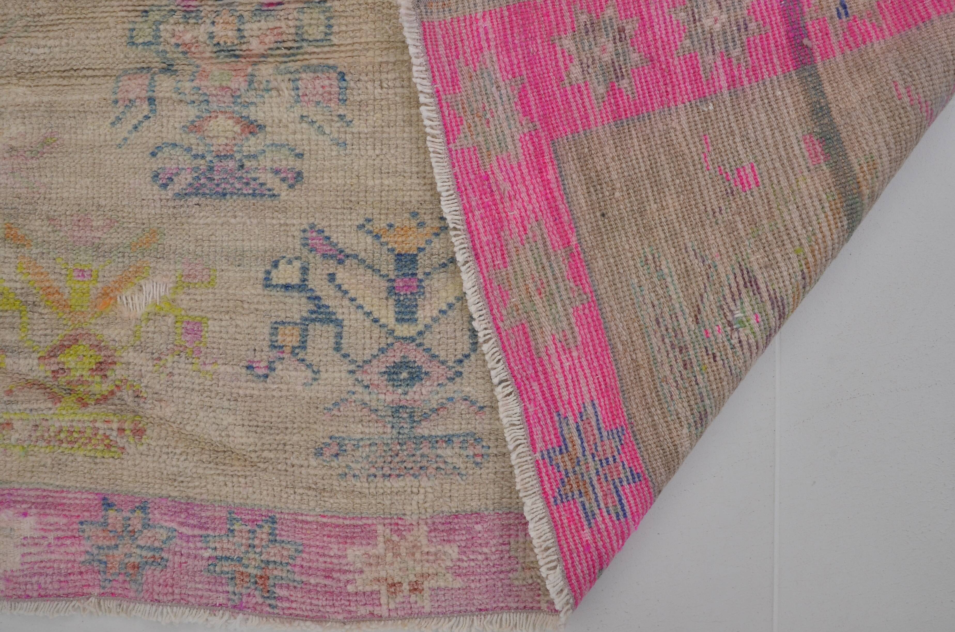 Oushak Anatolian Wool Carpet sku 1424