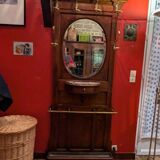 Solid wood coat rack from the Napoleon III period