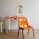 Vintage orange children's chair from the seventies.