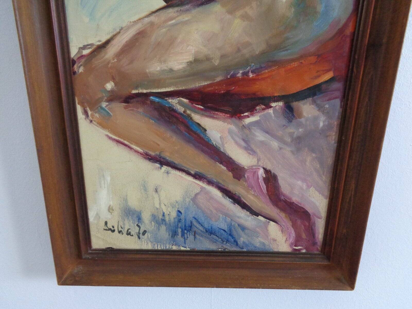 Oil on Canvas, 1970s, Framed