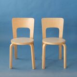 Set of 4 Chair 66, Alvar Aalto, Artek