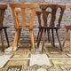 Set of 6 mismatched Baumann style bistro chairs from the 1970s