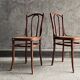 Paire de chaises bistrot cannées par Thonet
