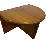 Vintage Side Table In Oak Minimalist 80's Design