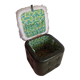 Space pouf with storage from the 70