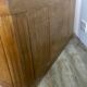 Wooden workshop counter