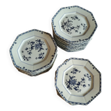 Raynaud porcelain plates with Amphitrite decorations from the Indese company