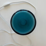 Blue glass table lamp