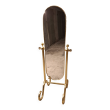 MIROIR  EN LAITON VINTAGE 70'S