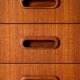 Vintage Scandinavian teak sideboard with five drawers