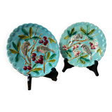 Sarreguemines majolica plates