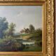 Oil on canvas by frederick airy 19th century – rural landscape