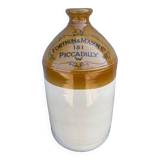 Ancienne bonbonne ou jarre anglaise en grès vernissé