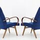 Paire de fauteuils Jaroslav Smidek des années 1960 pour TON, Tchécoslovaquie