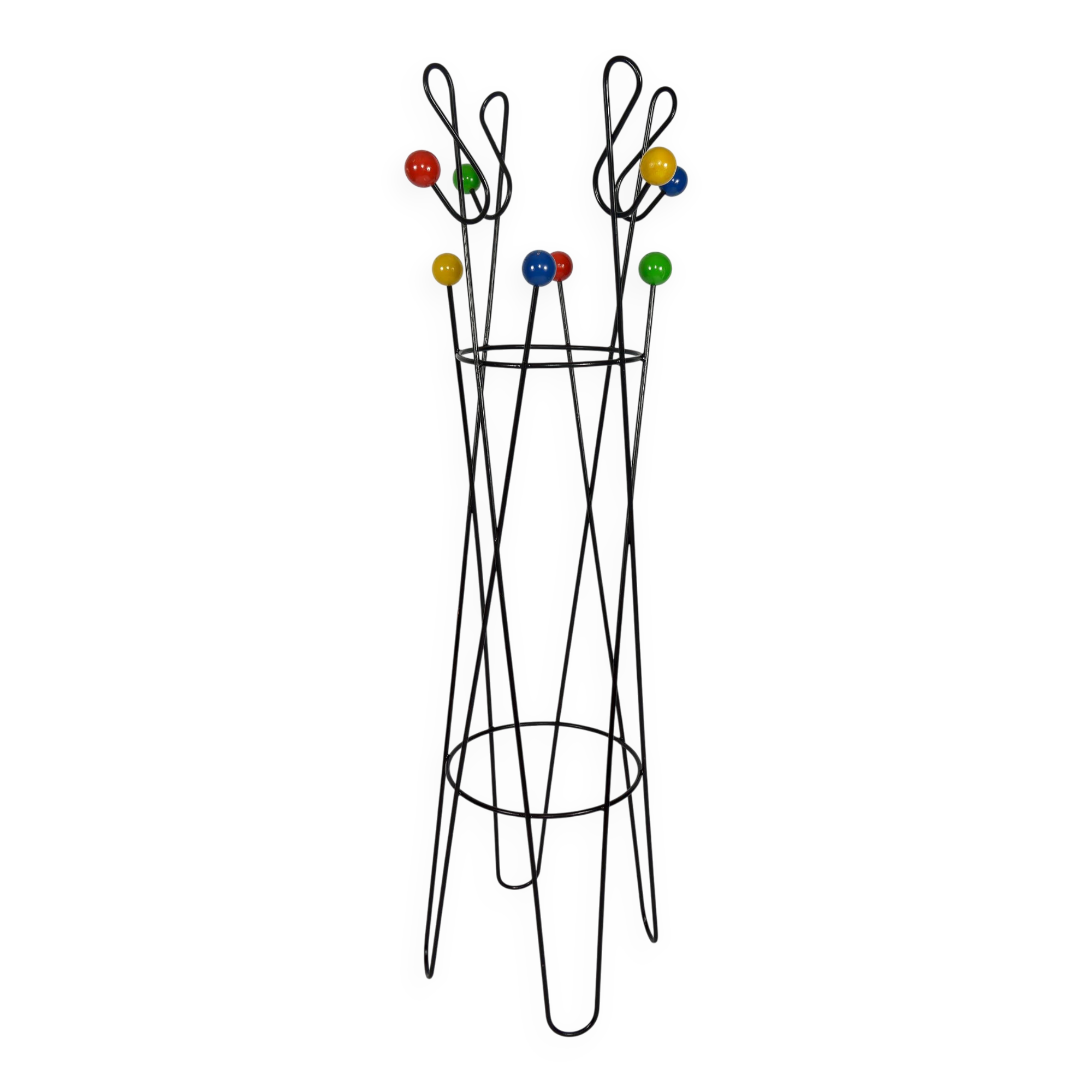 Porte-manteau « Clé de sol », par Roger Féraud, circa 1950