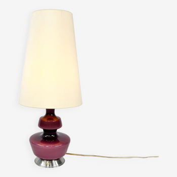 Mid century danish table lamp by holmegaard, 1960s
