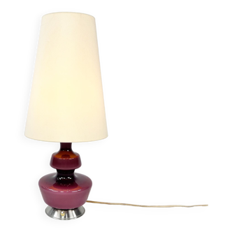 Mid century danish table lamp by holmegaard, 1960s