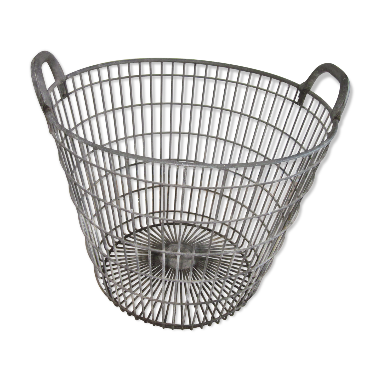 Old zinc basket