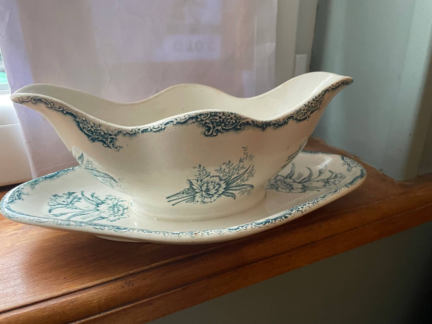 Clairefontaine ironstone gravy boat