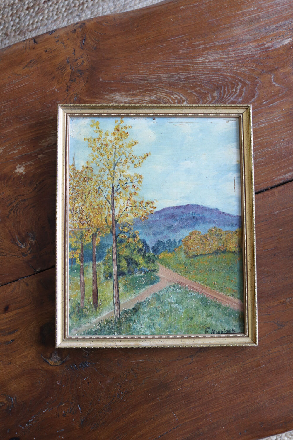 Small oil on panel, signed at the bottom right E. Mouisset.