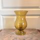 Old Vase Candle Holder Chandelier Blown Glass Bubbled Green BIOT