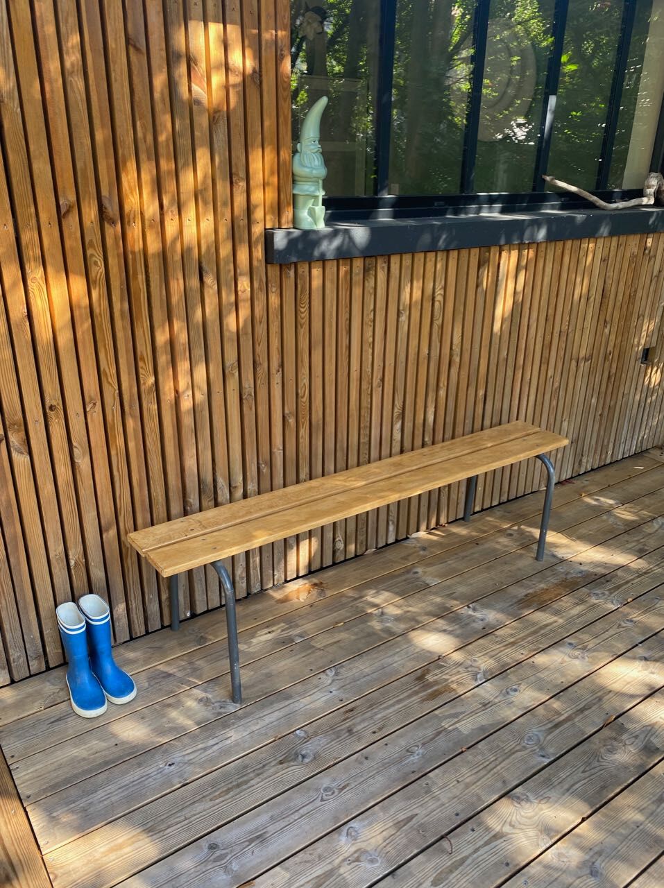 Vintage school bench