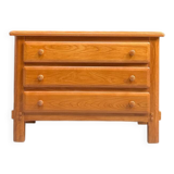 Vintage chest of drawers in solid elm
