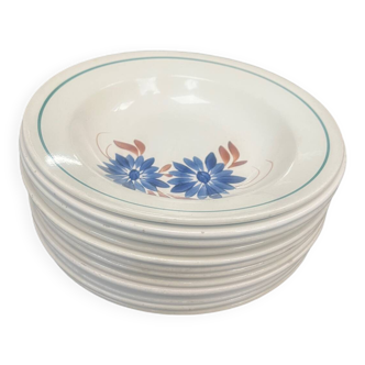 Assiettes creuses terre de fer HBCM modèle Reine
