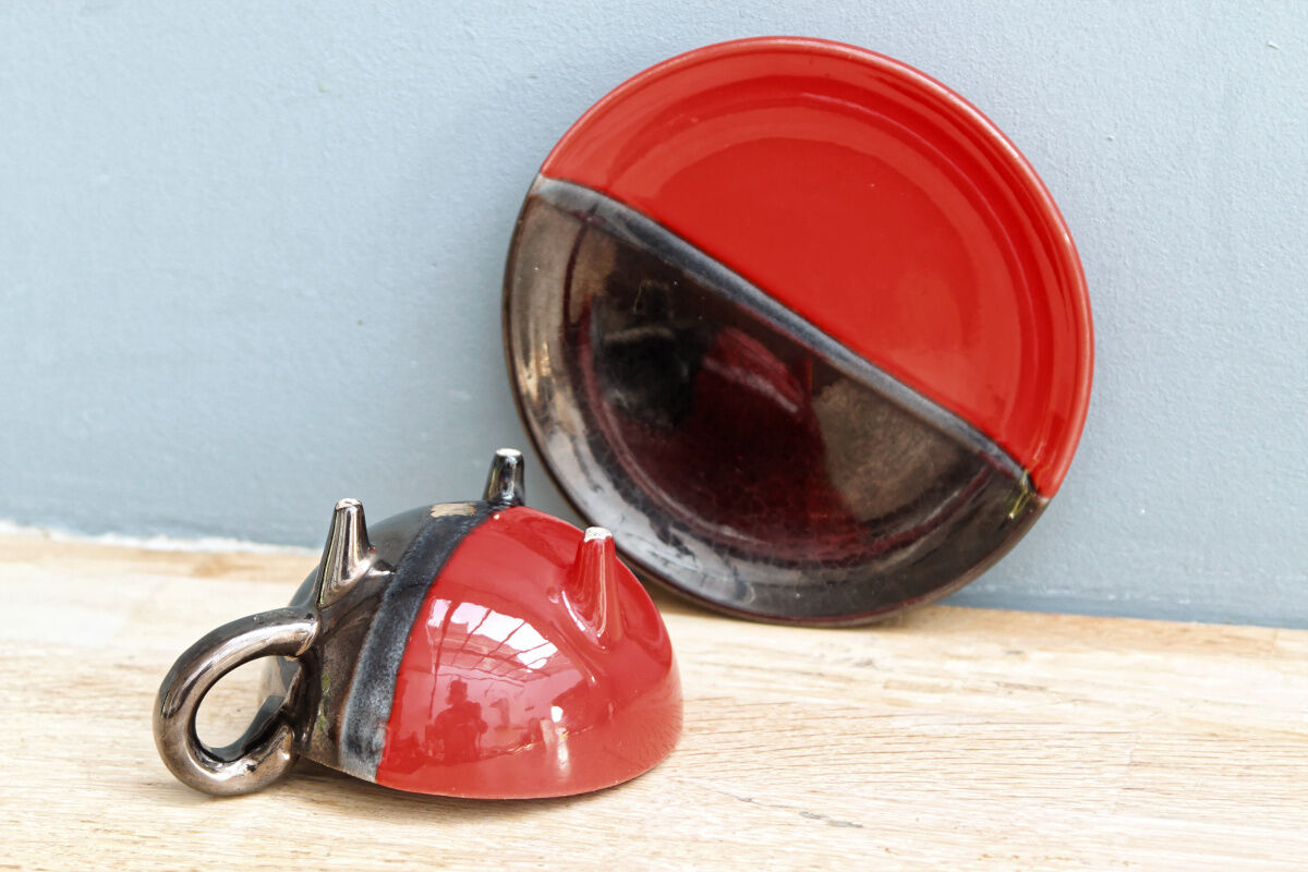 Tea service "you and me" design Luc Vallauris