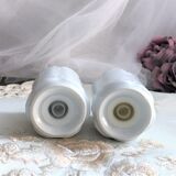 Salière poivrier porcelaine blanche