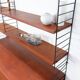Nisse String shelf in teak, retro vintage style from the 60s-70s.