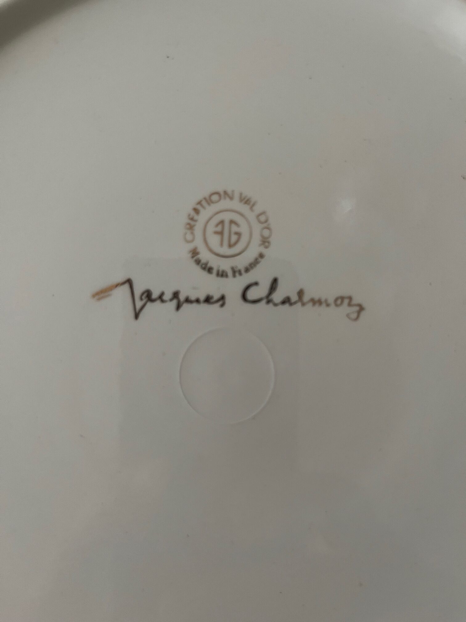 Wedding plate Jacques Charmoz