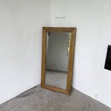 19th century rectangular gilded channel mirror