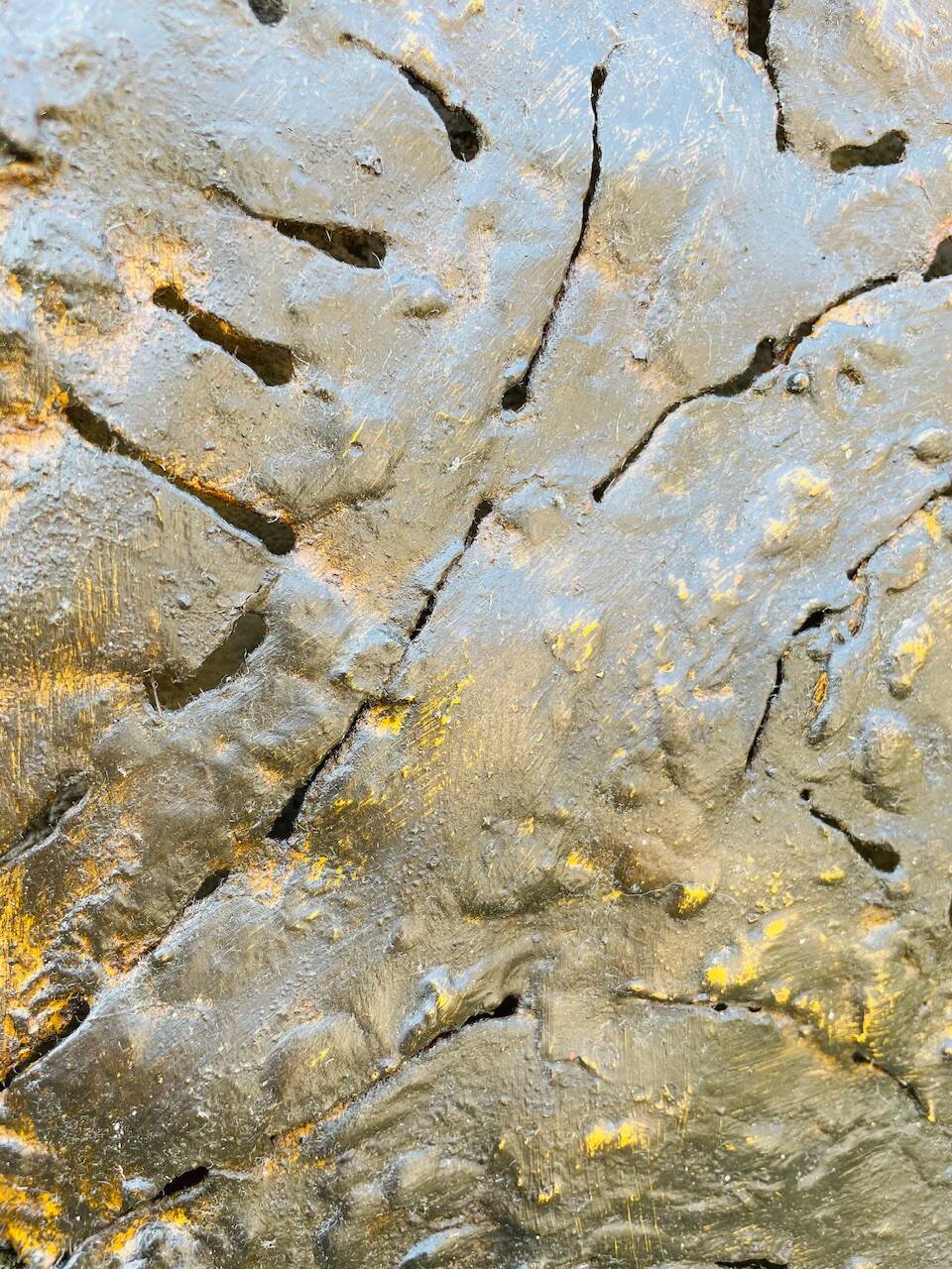 Set of three brutalist wall sculptures, by Irv Bramberg, vintage