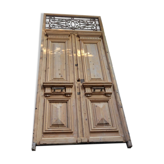 Double portes haussmannienne XIXe siècle