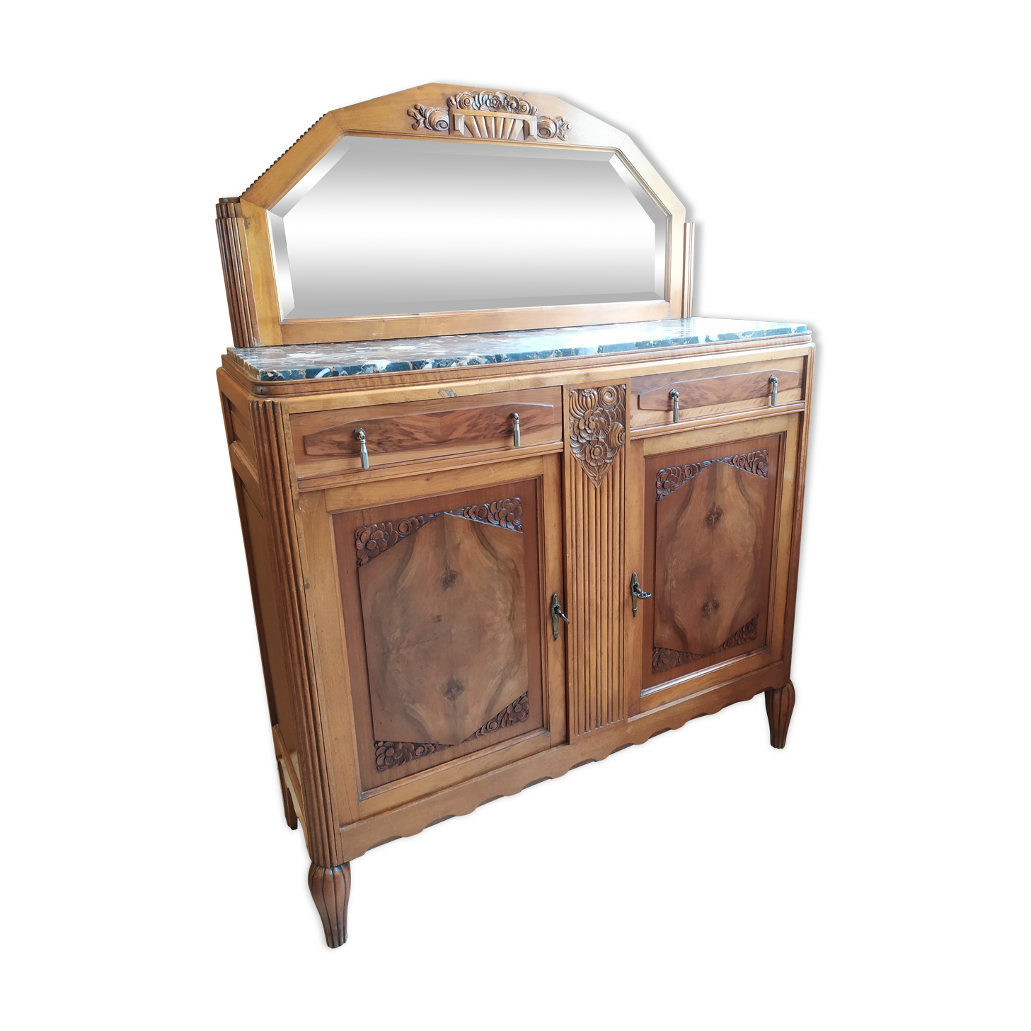 Art Deco sideboard on marble