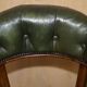 Victorian captain's chair in mahogany and leather