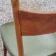 Pair of 50's Scandinavian style mahogany chairs