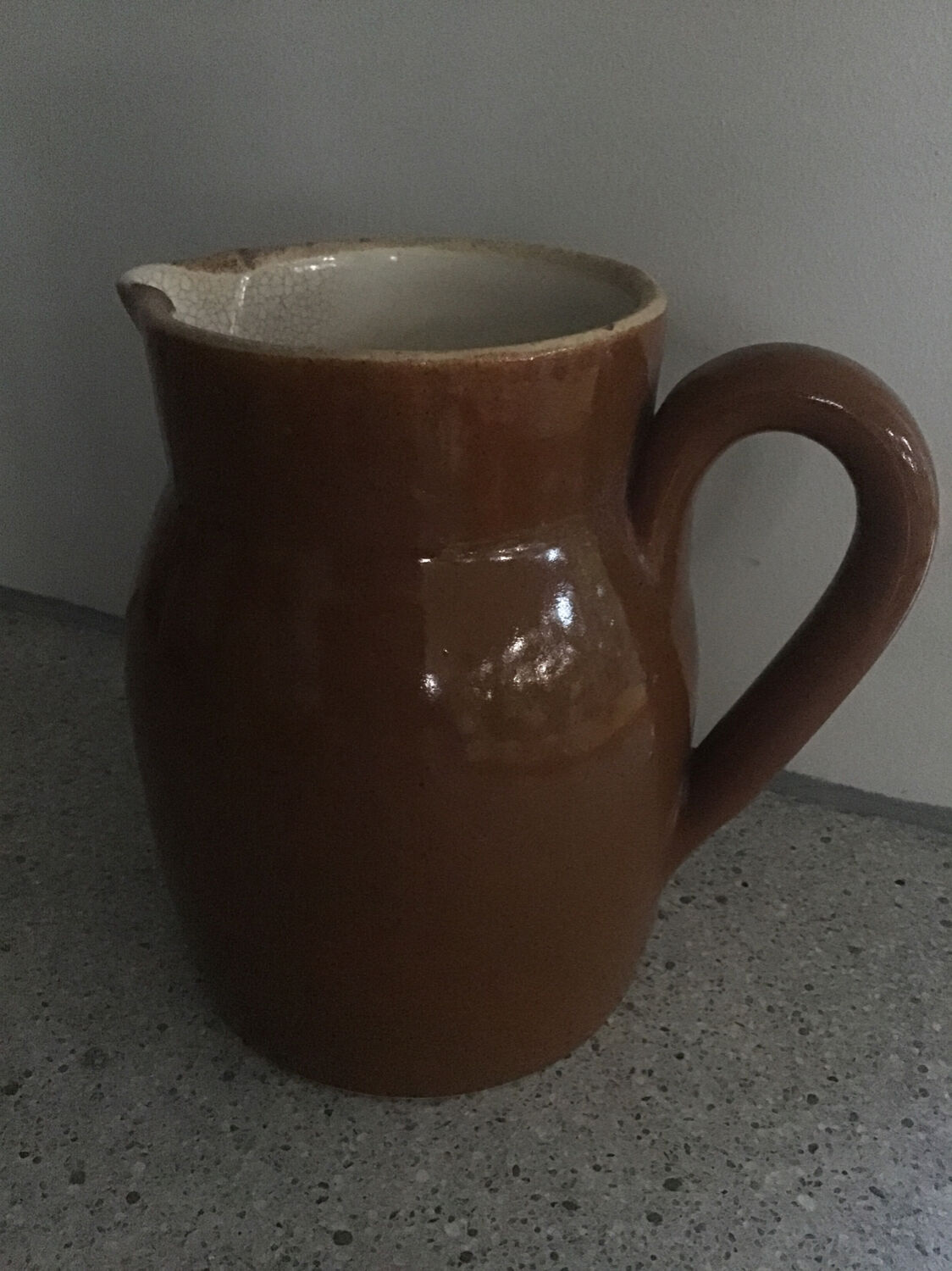 Pitcher water pot or stoneware milk