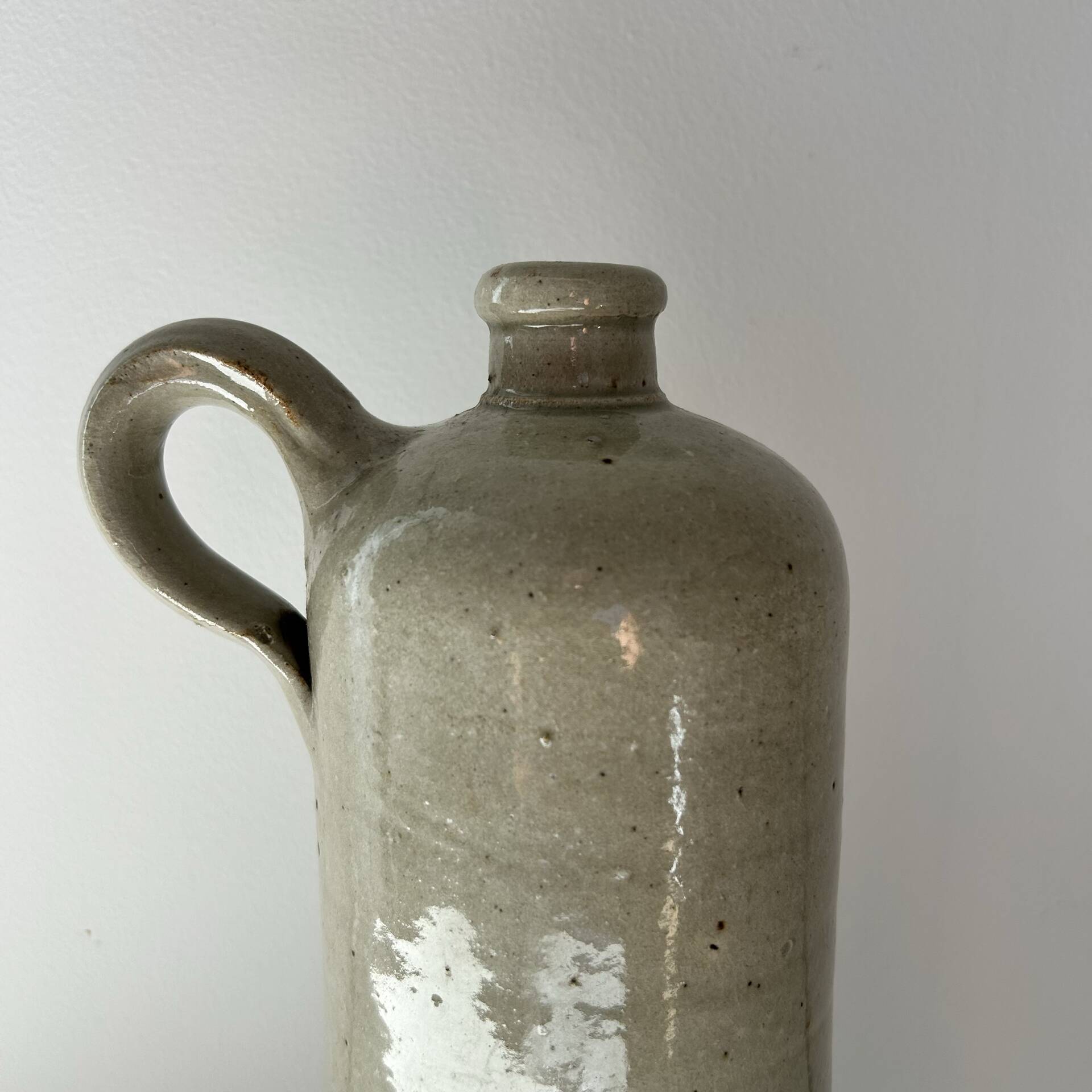 Large stoneware bottle
