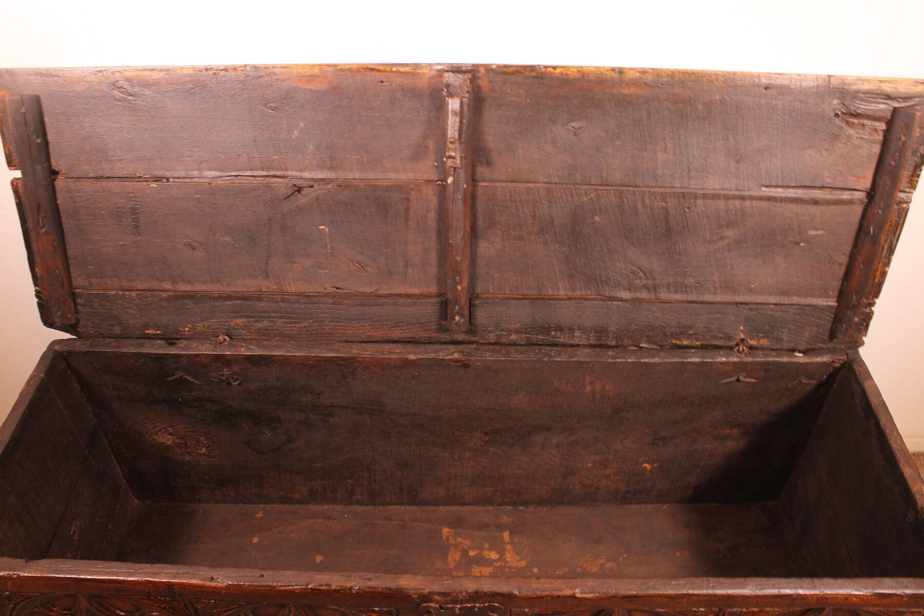 Gothic oak chest
