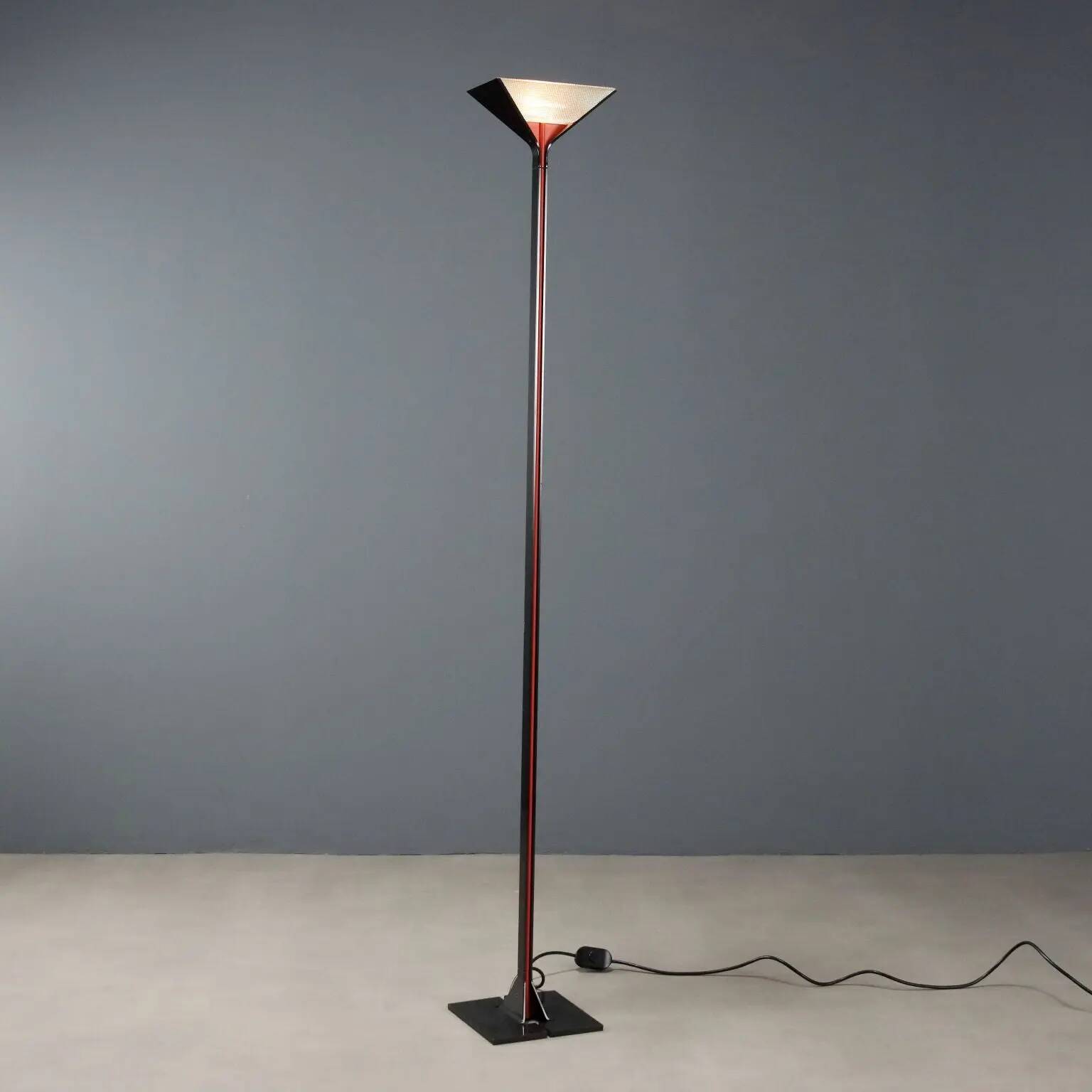 Flos Papillona floor lamp, vintage design, Tobia Scarpa, 1980s