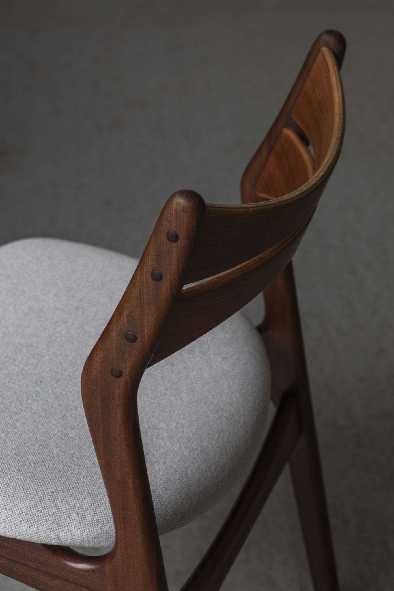 Set of 4 dining chairs ‘model 310’ by Erik Buch for Chr. Christensens Møbelfabrik, Danish design, 60