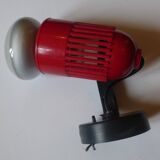 Red and black wall light Stilplast vintage Italian design 1970