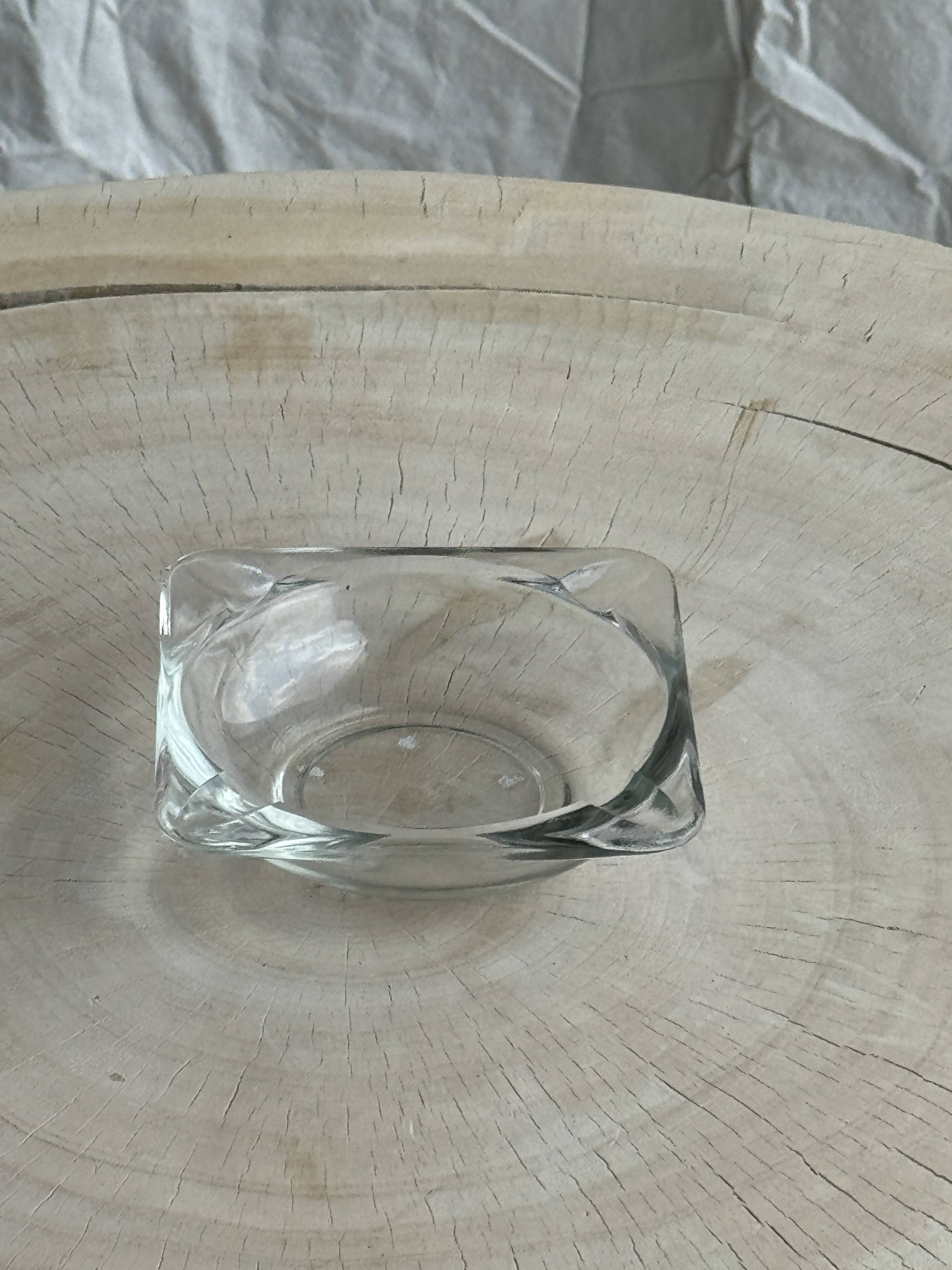 Small square ashtray Duralex Saint Gobain France