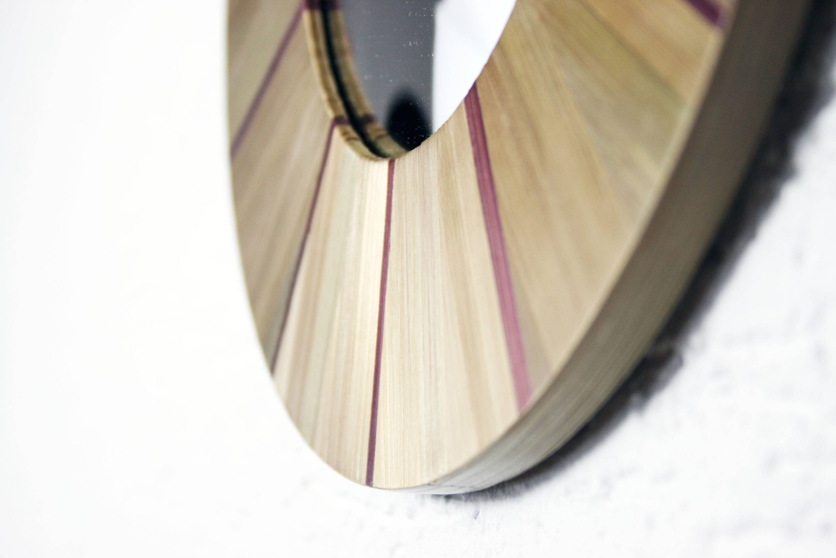 Witch's Eye Mirror in straw marquetry